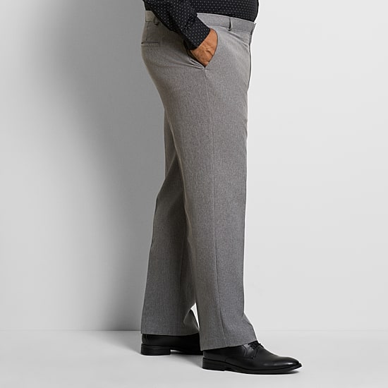 Van Heusen Everyday Defense Mens Straight Fit Big and Tall Dress Flat Front Pant