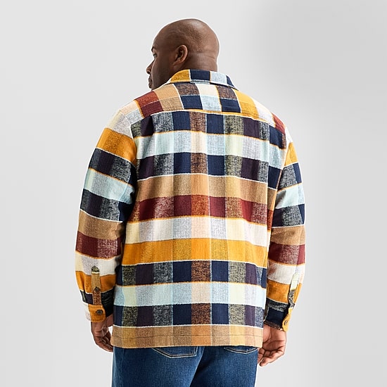 mutual weave Mens Big and Tall Shirt Jacket