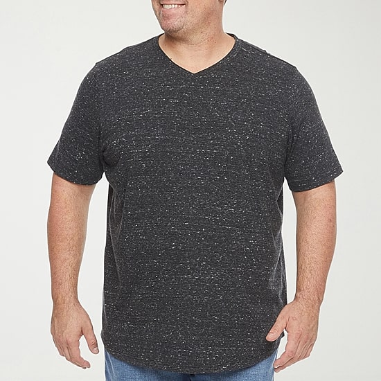 mutual weave Mens V Neck Short Sleeve Big and Tall T-Shirt