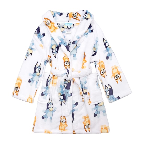 Toddler Girls Knee Length Bluey Long Sleeve Robe
