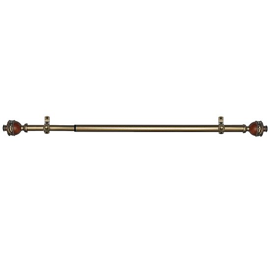 Camino ¾" Adjustable Curtain Rod with Ava Finial