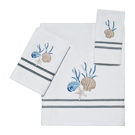 Avanti Blue Lagoon Embellished Bath Towel
