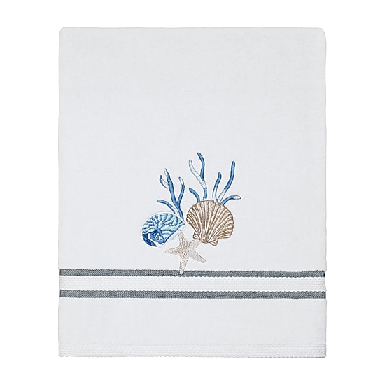 Avanti Blue Lagoon Embellished Bath Towel