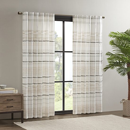INK+IVY Nea 50"W X 84"L Rod Pocket Light-Filtering Single Curtain Panel