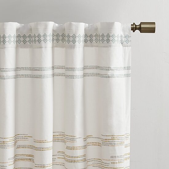 INK+IVY Nea 50"W X 84"L Rod Pocket Light-Filtering Single Curtain Panel