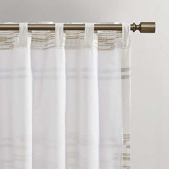 INK+IVY Nea 50"W X 84"L Rod Pocket Light-Filtering Single Curtain Panel