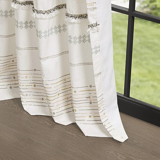 INK+IVY Nea 50"W X 84"L Rod Pocket Light-Filtering Single Curtain Panel