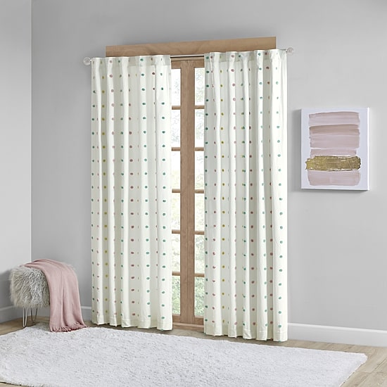 Intelligent Design Ensley 50"W X 84"L Rod Pocket Light-Filtering Single Curtain Panel