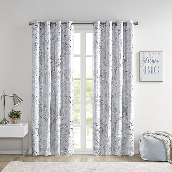 Intelligent Design Natalia Grommet Top Energy Saving 100% Blackout Single Curtain Panel