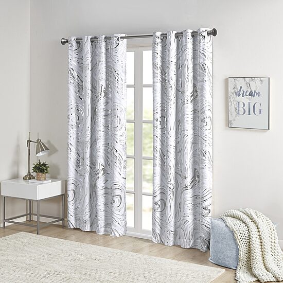 Intelligent Design Natalia Grommet Top Energy Saving 100% Blackout Single Curtain Panel