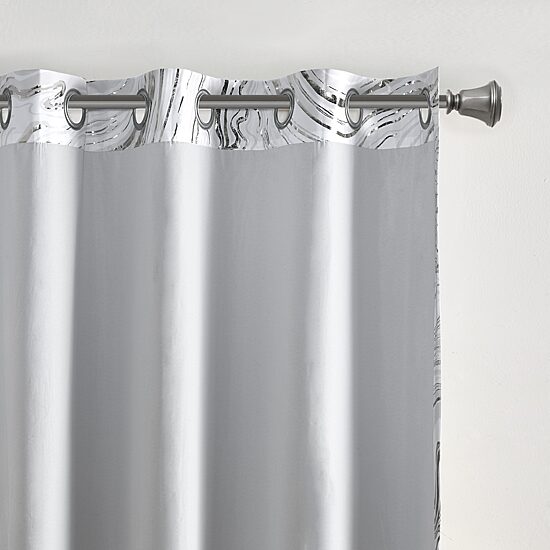 Intelligent Design Natalia Grommet Top Energy Saving 100% Blackout Single Curtain Panel