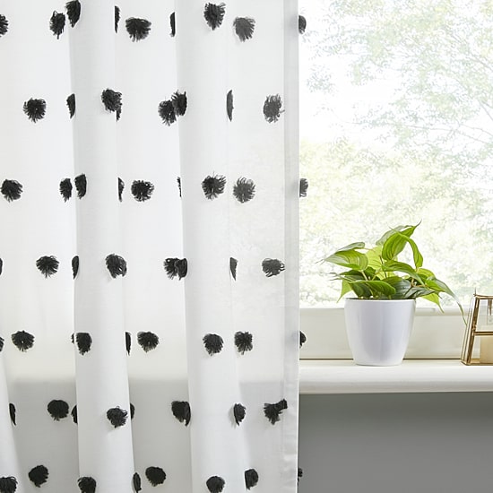 Intelligent Design Lauren Rod Pocket Embellished Sheer Single Curtain Panel