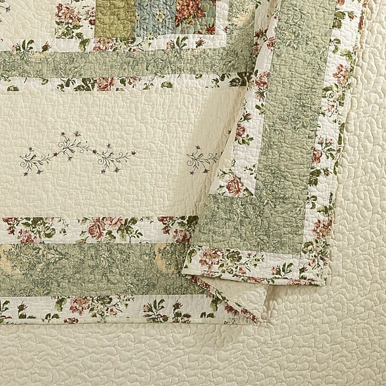 Modern Heirloom Olivia 3-pc. Embroidered Quilt Set
