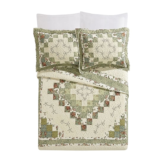 Modern Heirloom Olivia 3-pc. Embroidered Quilt Set