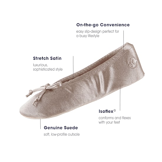 Isotoner Womens Ballerina Slippers