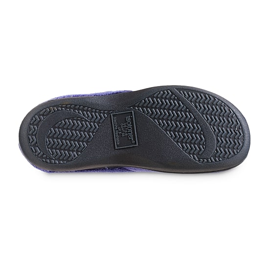 Isotoner® Mixed Microterry Hoodback Clog Slippers
