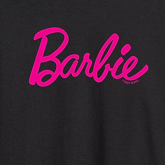 Mens Crew Neck Long Sleeve Barbie Graphic T-Shirt