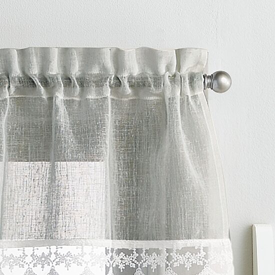 CHF Delicate Lace 3-pc. Rod Pocket Window Tier