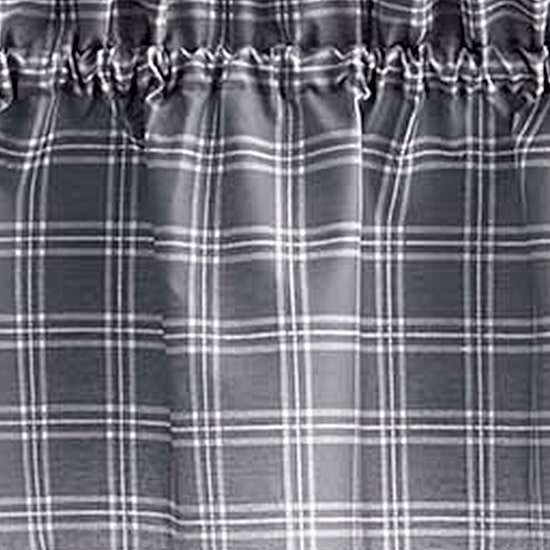 CHF Lodge Plaid 2-pc. Rod Pocket Window Tier