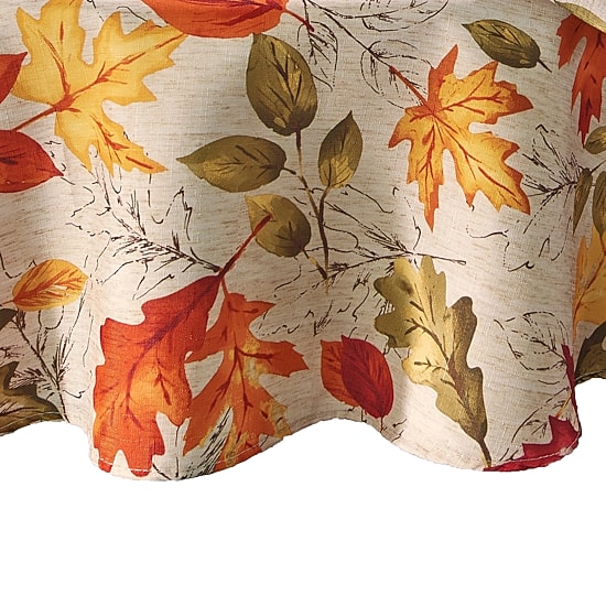 Threadmade Autumn Leaves 70x70 Tablecloth