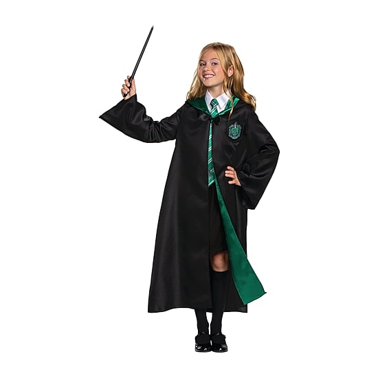 Little & Big Kid Unisex Slytherin Robe Deluxe Harry Potter Costume