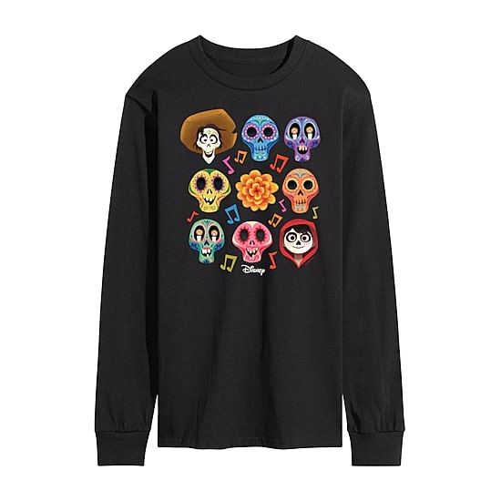 Mens Long Sleeve Coco Graphic T-Shirt