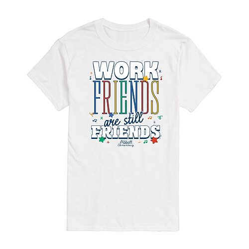 Mens Short Sleeve Abbott Elementary Graphic T-Shirt, X-large, White