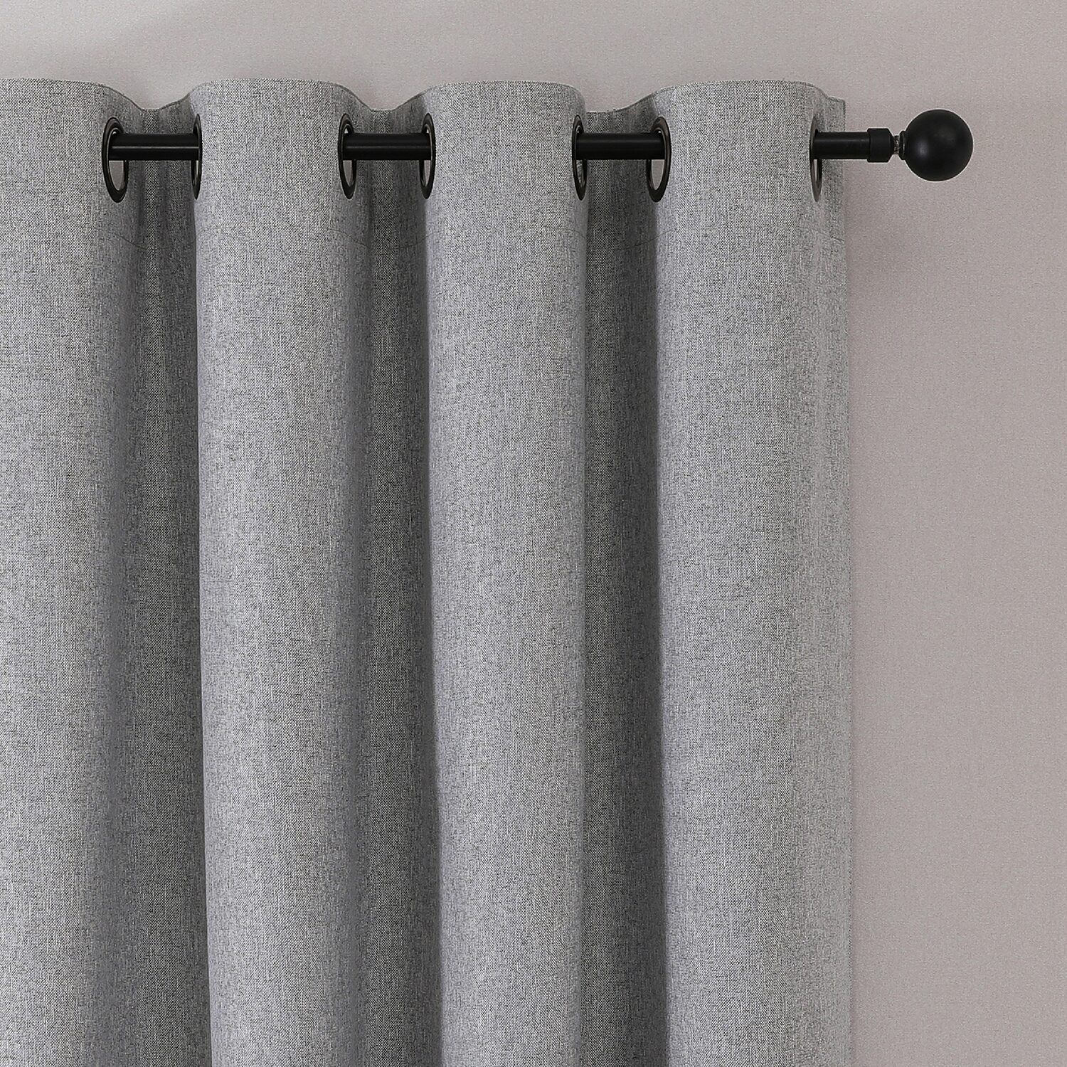Max Blackout Leaf Reversible Grommet Top Energy Saving 100% Single Curtain Panel