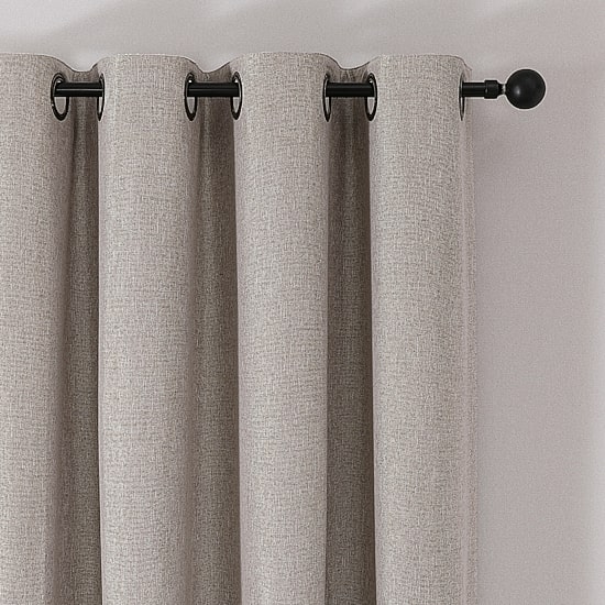Max Blackout Leaf Reversible Grommet Top Energy Saving 100% Blackout Single Curtain Panel