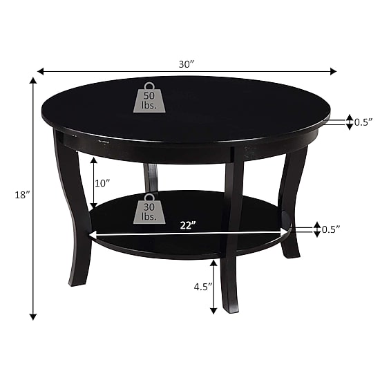 American Heritage Round Coffee Table