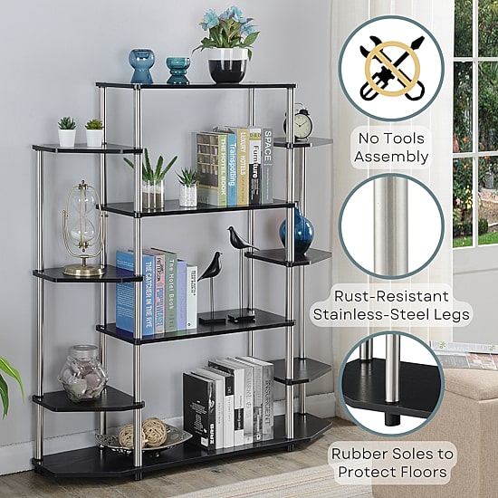 Convenience Concepts Designs2go Office And Library Collection 10-Shelf Bookcase