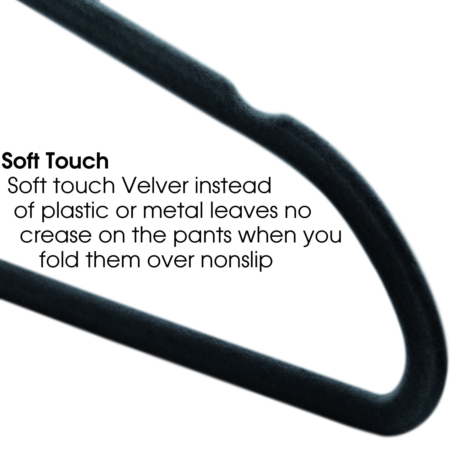 Elama Velvet Slim Profile Heavy Duty Felt 100-pc. Plastic Hangers