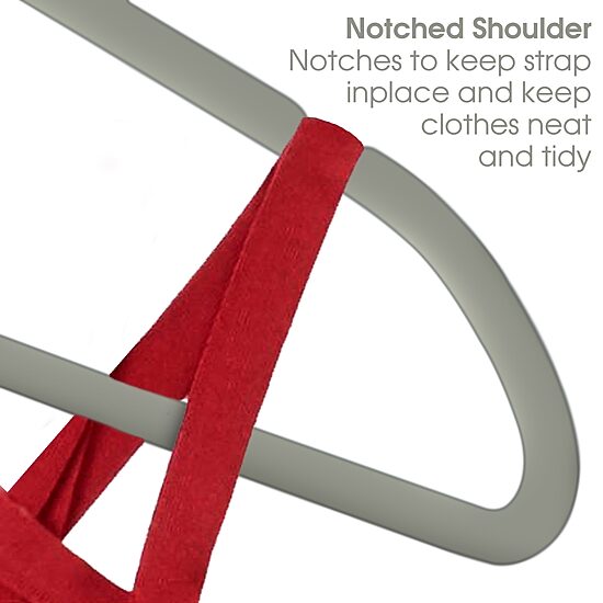 Elama Velvet Slim Profile Heavy Duty Felt 100-pc. Plastic Hangers