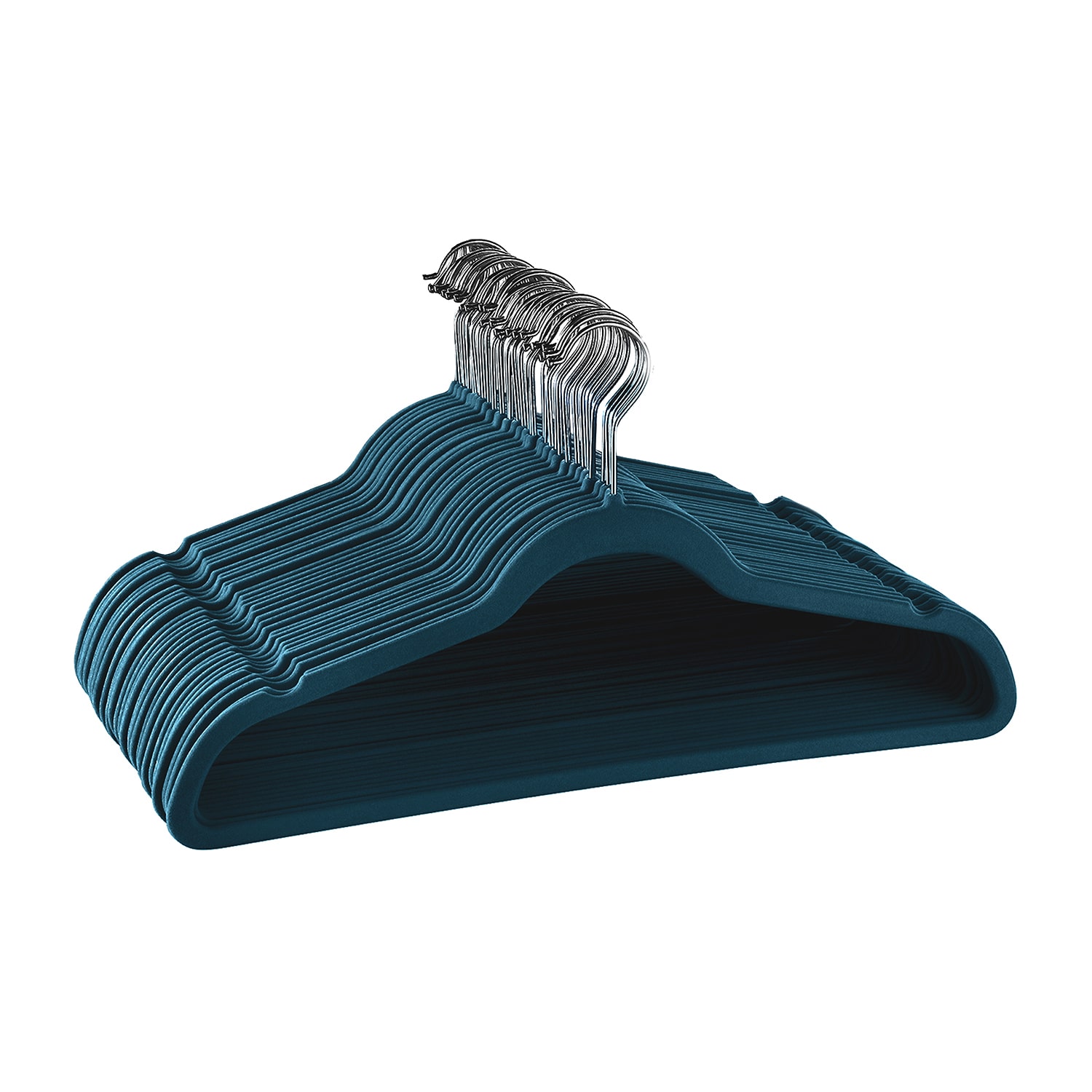 Elama Velvet Slim Profile Heavy Duty Felt 30-pc. Plastic Hangers
