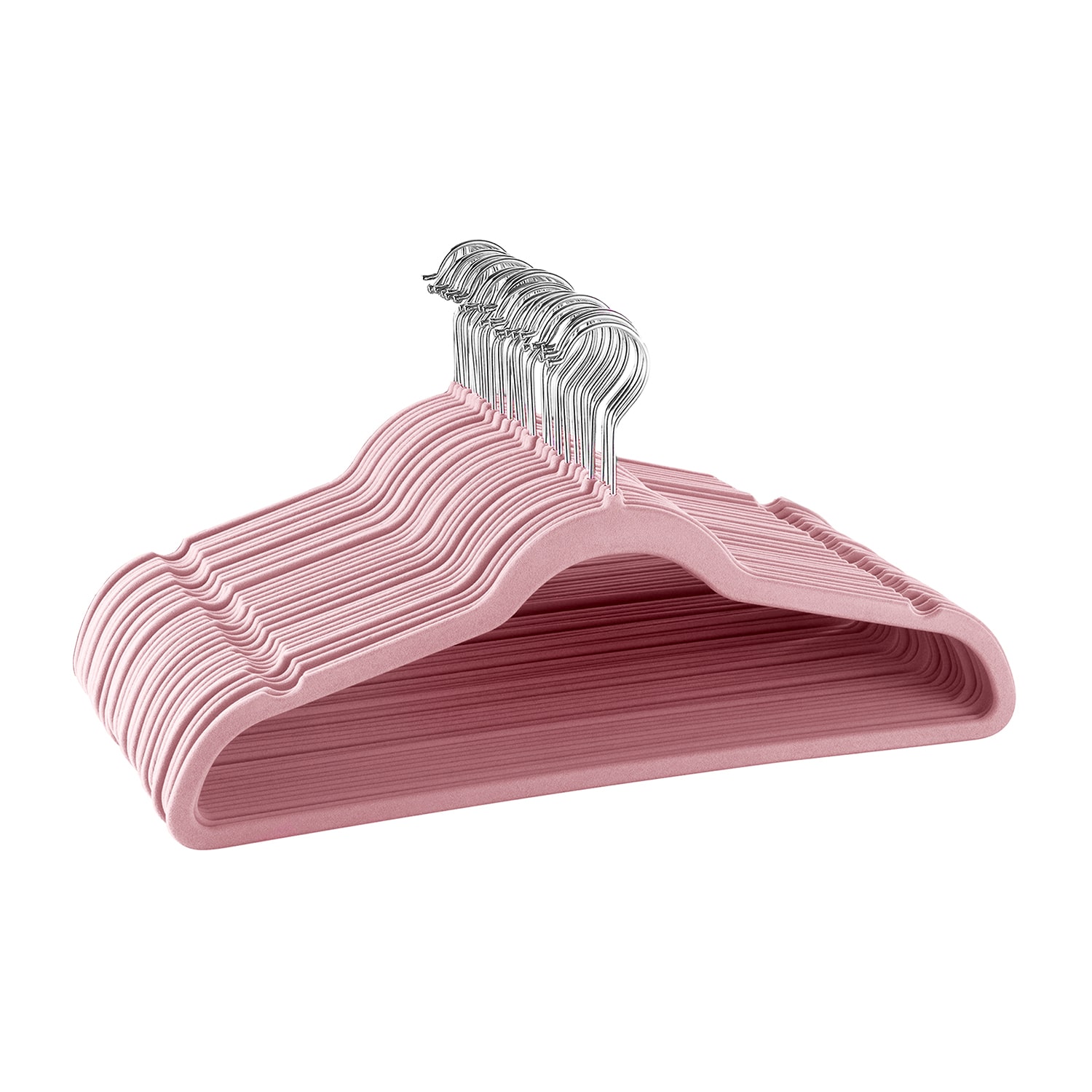 Elama Velvet Slim Profile Heavy Duty Felt 30-pc. Plastic Hangers