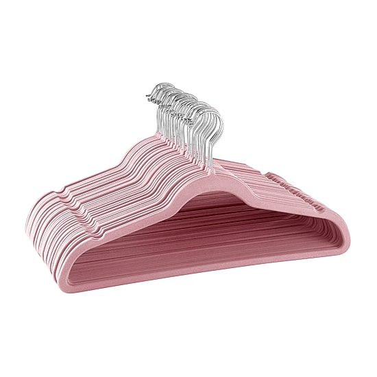 Elama Velvet Slim Profile Heavy Duty Felt 30-pc. Plastic Hangers