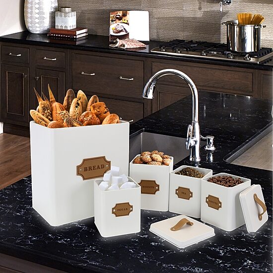 MegaChef Kitchen Food Storage And Organization 5-pc. Canister