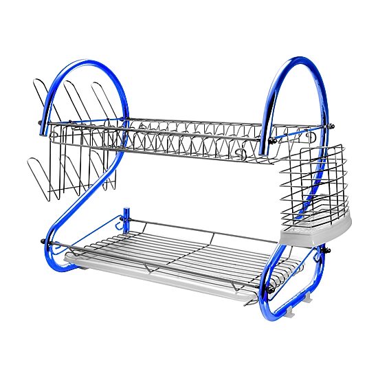 MegaChef 16" Two Shelf Dish Rack