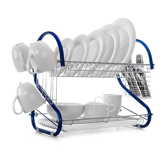 MegaChef 16" Two Shelf Dish Rack