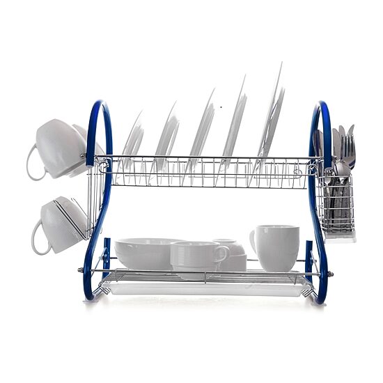 MegaChef 16" Two Shelf Dish Rack