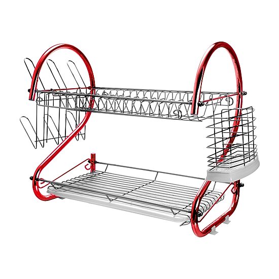 MegaChef 16" Two Shelf Dish Rack