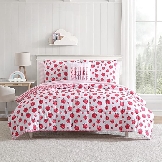 Eddie Bauer Strawberry Field Floral Easy Care Comforter Set