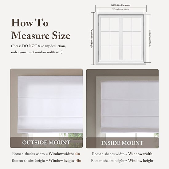 Madison Park Galen Matte Cordless Room Darkening Roman Shade