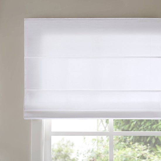 Madison Park Galen Matte Cordless Room Darkening Roman Shade