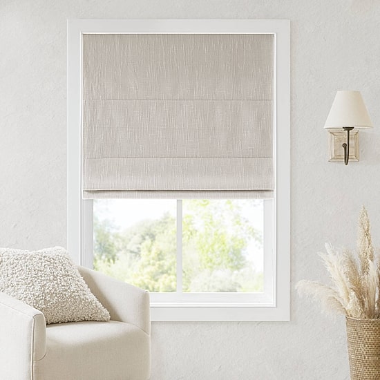 Madison Park Quincy Cordless 100% Blackout Roman Shade