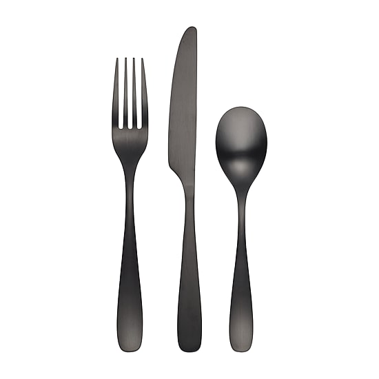 Cambridge Eliana Black Satin 12-pc. Flatware Set