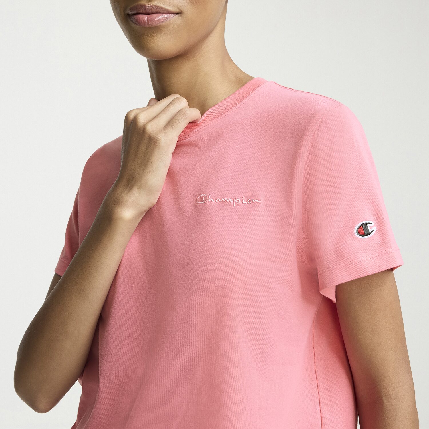 Champion Womens Crew Neck Short Sleeve Active T-Shirt