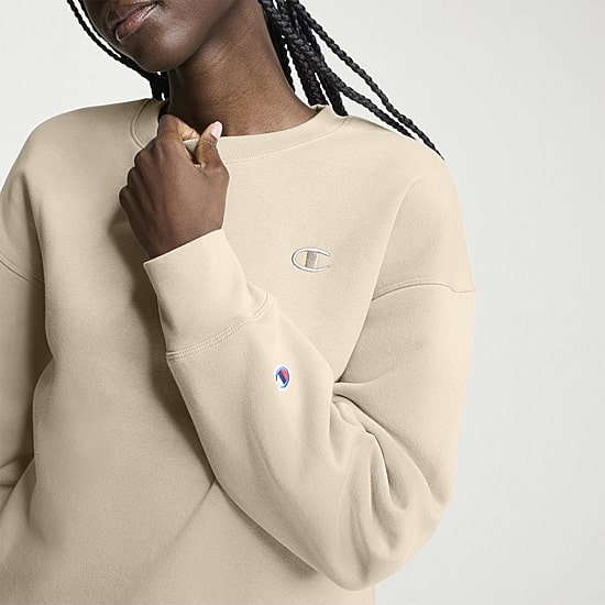 Champion Womens Powerblend Crew Neck Long Sleeve Sweatshirt