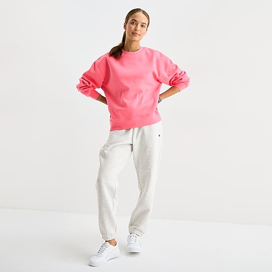Champion Womens Powerblend Crew Neck Long Sleeve Sweatshirt