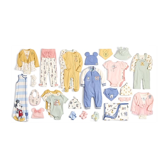 Baby Girls 3-pc. Crew Neck Short Sleeve Winnie The Pooh Bodysuit Set
